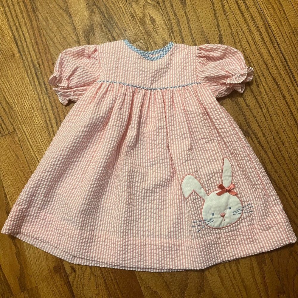 Petit Pomme Baby Girl Easter Dress 3mo